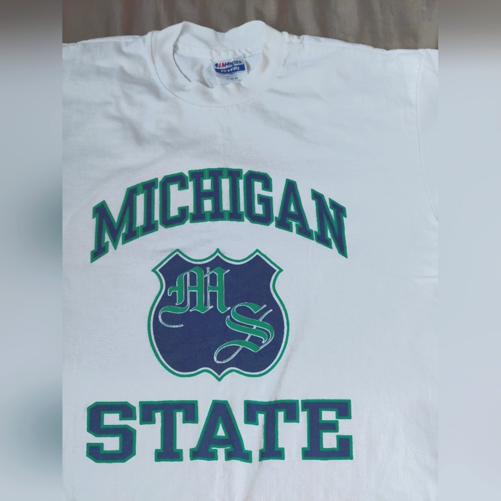 Vintage Michigan state t shirt made in usa one single stitch